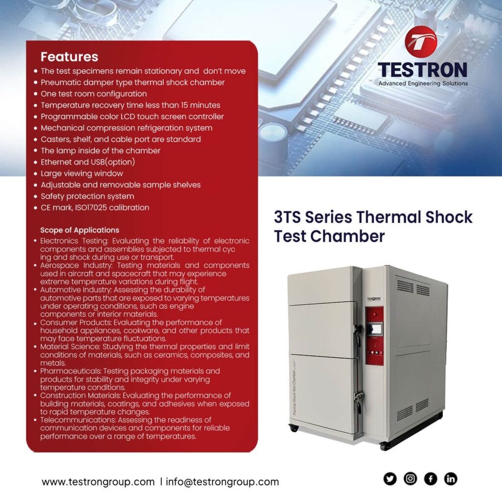 Testron USA 3TS Series Thermal Shock Test Chamber