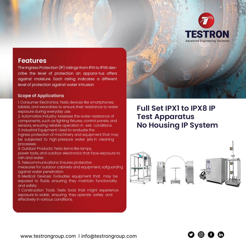 Full Set IPX1 to IPX8 IP Test Apparatus-Testron