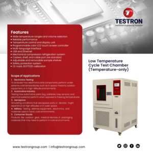Testron-Low Temperature Cycle Test Chamber (Temperature-only)