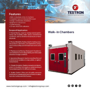Testron walk in chamber in the USA used for stability testing.