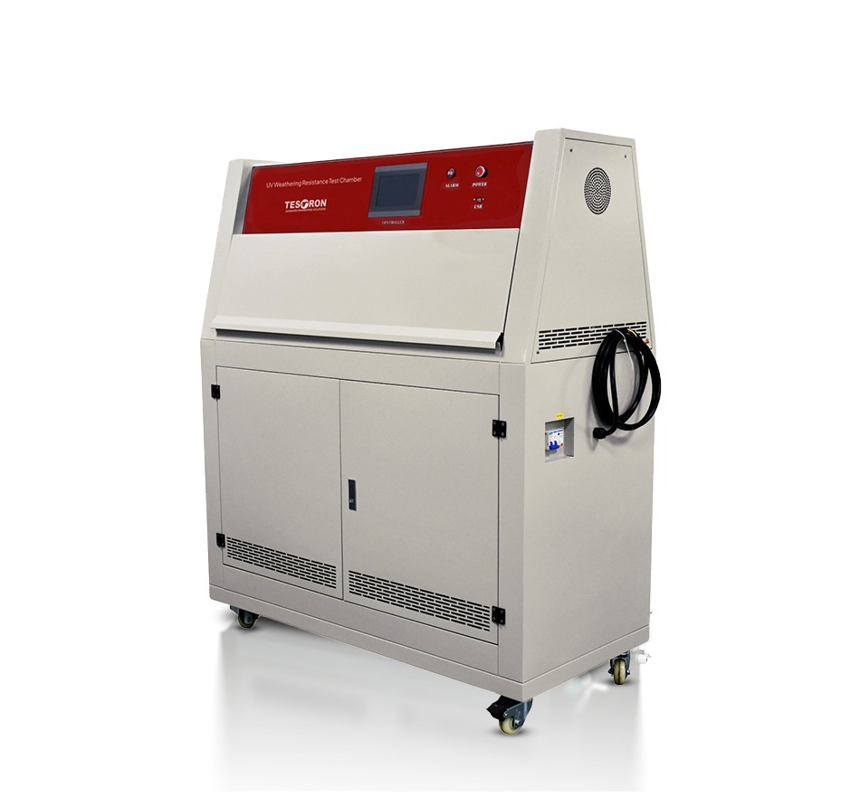 Testron Leading UV Weathering Test Chamber Manufacturer Accelerated UV weathering chamber testing industrial plastic and coating samples for resistance
