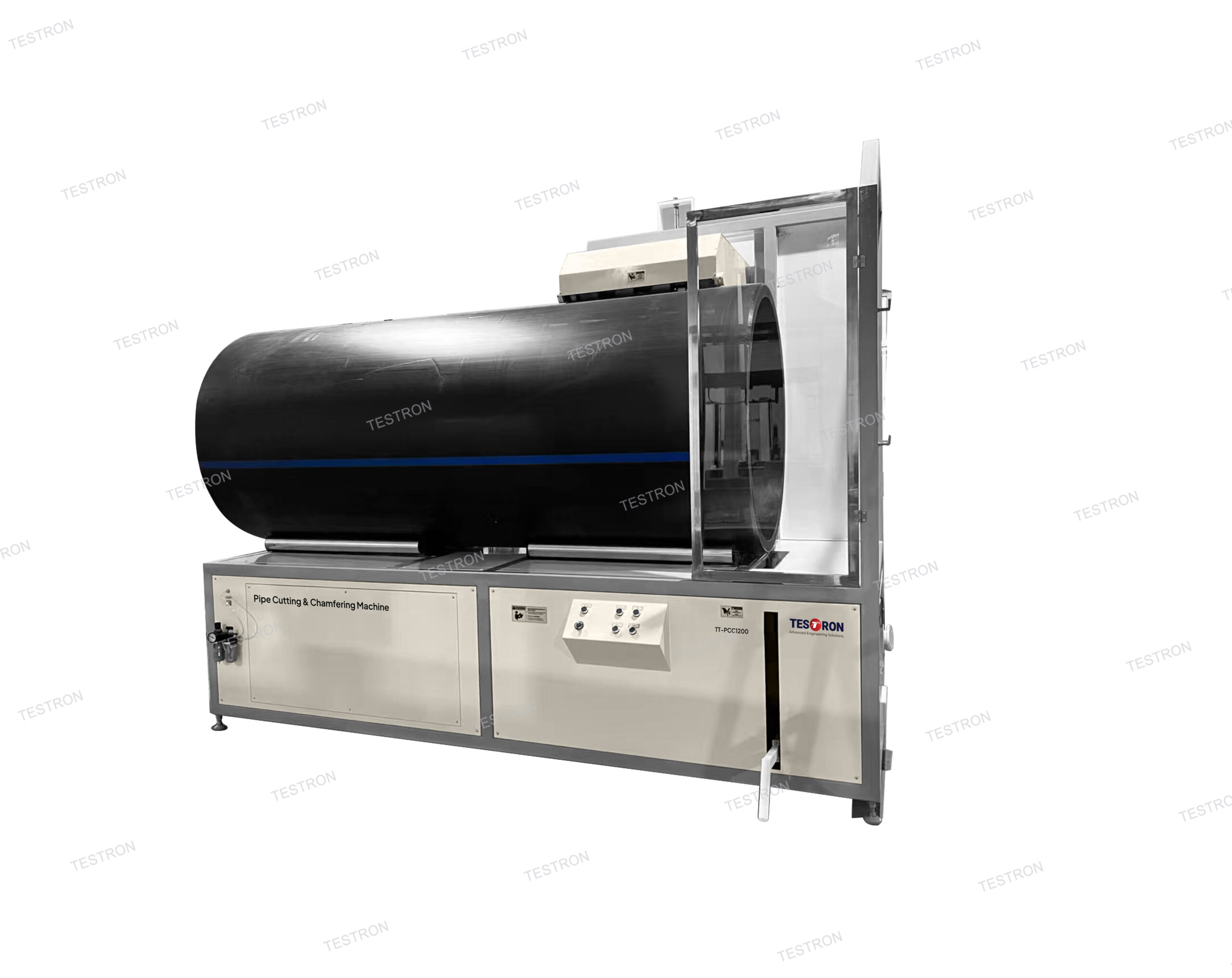 TT-PCC1200 Pipe Cutting and Chamfering Machine-Testron Group USA TT-PCC1200 Pipe Cutting and Chamfering Machine-Testron Group USA