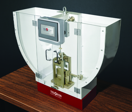 Automated charpy pendulum impact tester for high volume industrial pipe testing