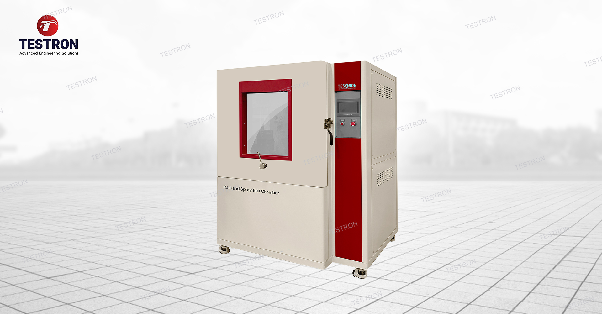 Industrial rain spray test chamber in the USA for waterproof testing