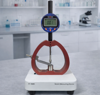 High precision notch depth gauge for accurate impact specimen verification and reliable material toughness data.