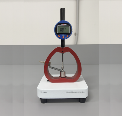 TT-NMD notch measuring tool for ASTM E23 and ISO 148 compliance in material testing labs.