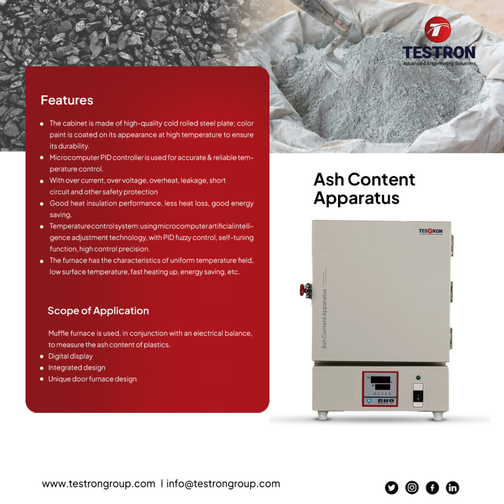 IndustrialAsh Content Tester in the USA used for testing in a laboratory