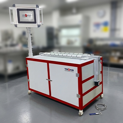 A small pipe notch milling machine featuring a protective safety enclosure and ergonomic user interface.