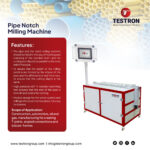 Testron pipe notch milling machine in the USA for polyethylene pipe notch preparation