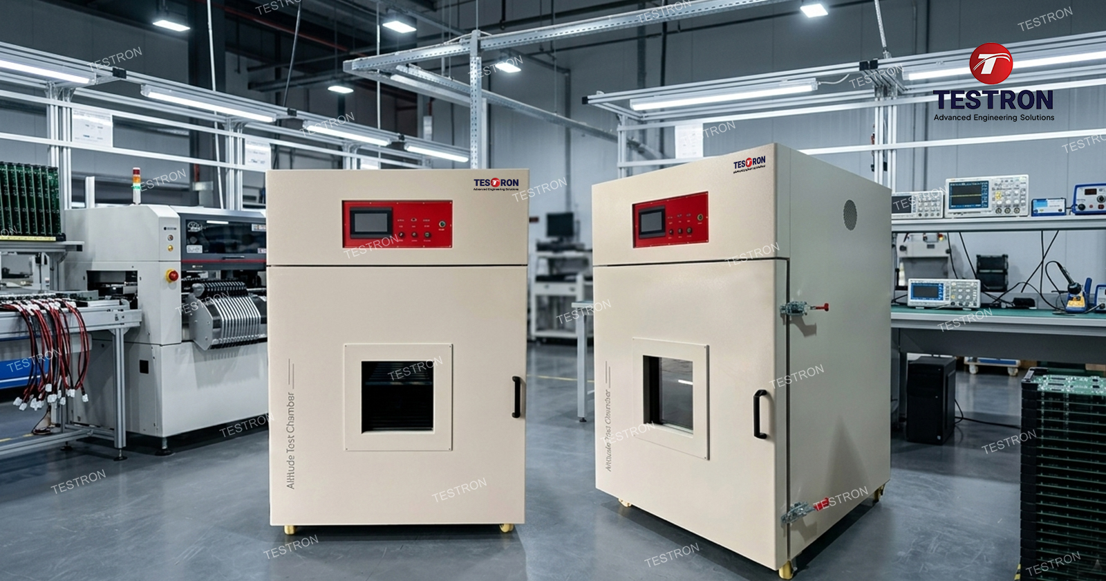 Testron Group altitude temperature test chamber in the USA for aerospace and defense testing