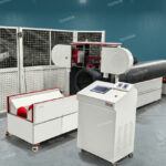 Industrial heavy duty pipe chamfering machine manufacturer in the USA workshop