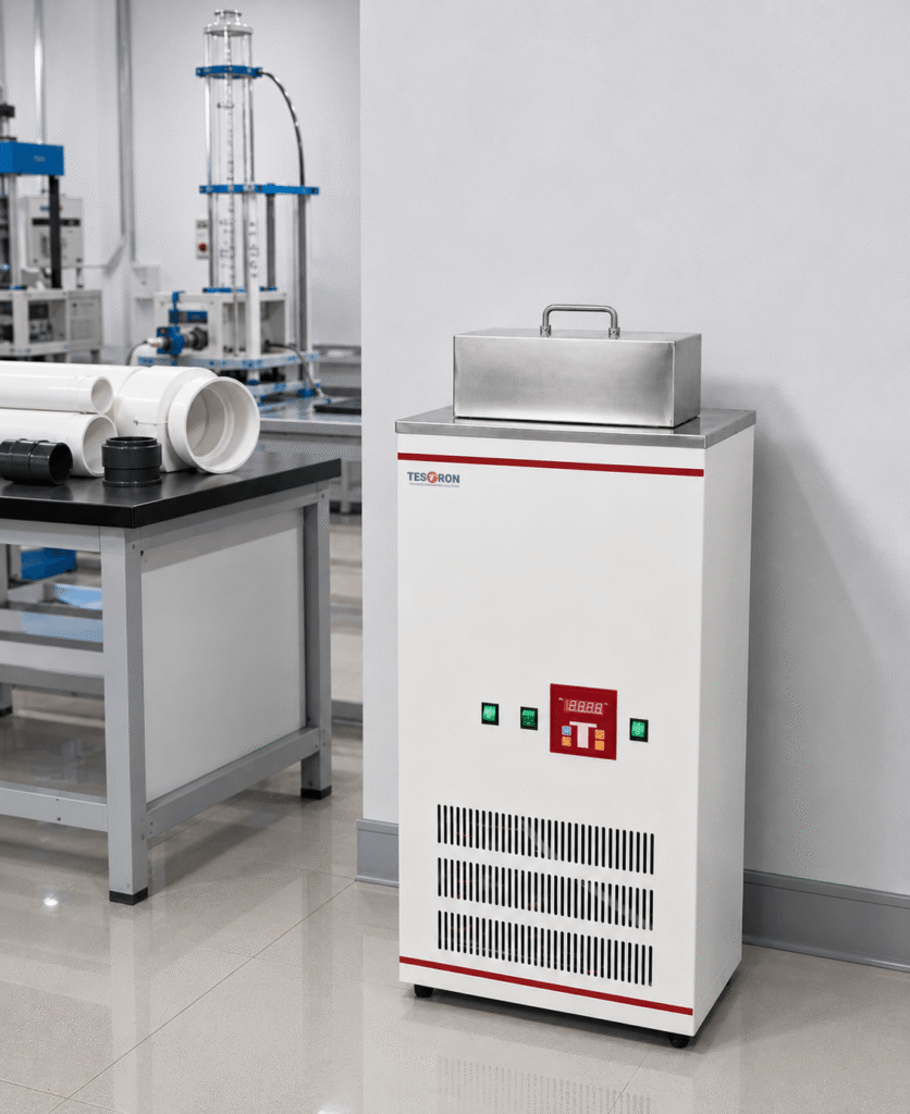 High-precision temperature control chamber inside a professional dichloromethane resistance tester.