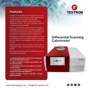 High precision DSC differential scanning calorimeter in the USA for material testing laboratories