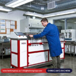 Industrial notched constant ligament stress tester in the USA for slow crack growth testing