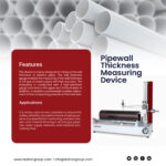 Testron pipe wall thickness measuring device in the USA for HDPE and PVC plastic pipe quality control