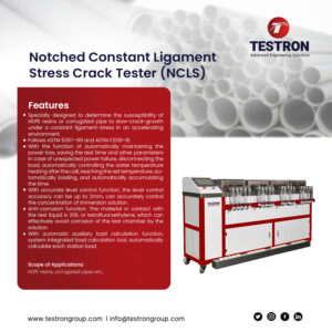 TT-NCLS notched constant ligament stress tester in the USA for HDPE slow crack growth testing