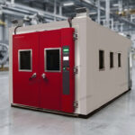 Industrial walk-in climate chamber in the USA installation at a testing facility