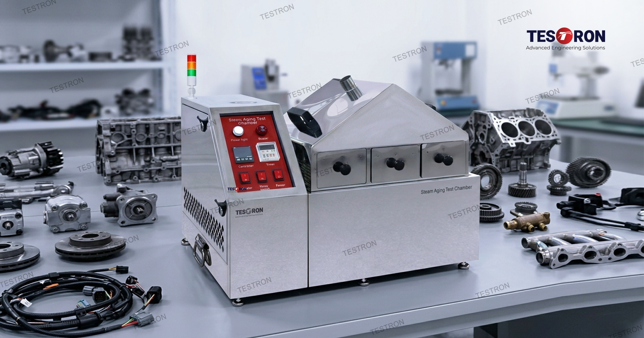 Industrial steam aging test chamber in the USA for automotive and electronics reliability testing