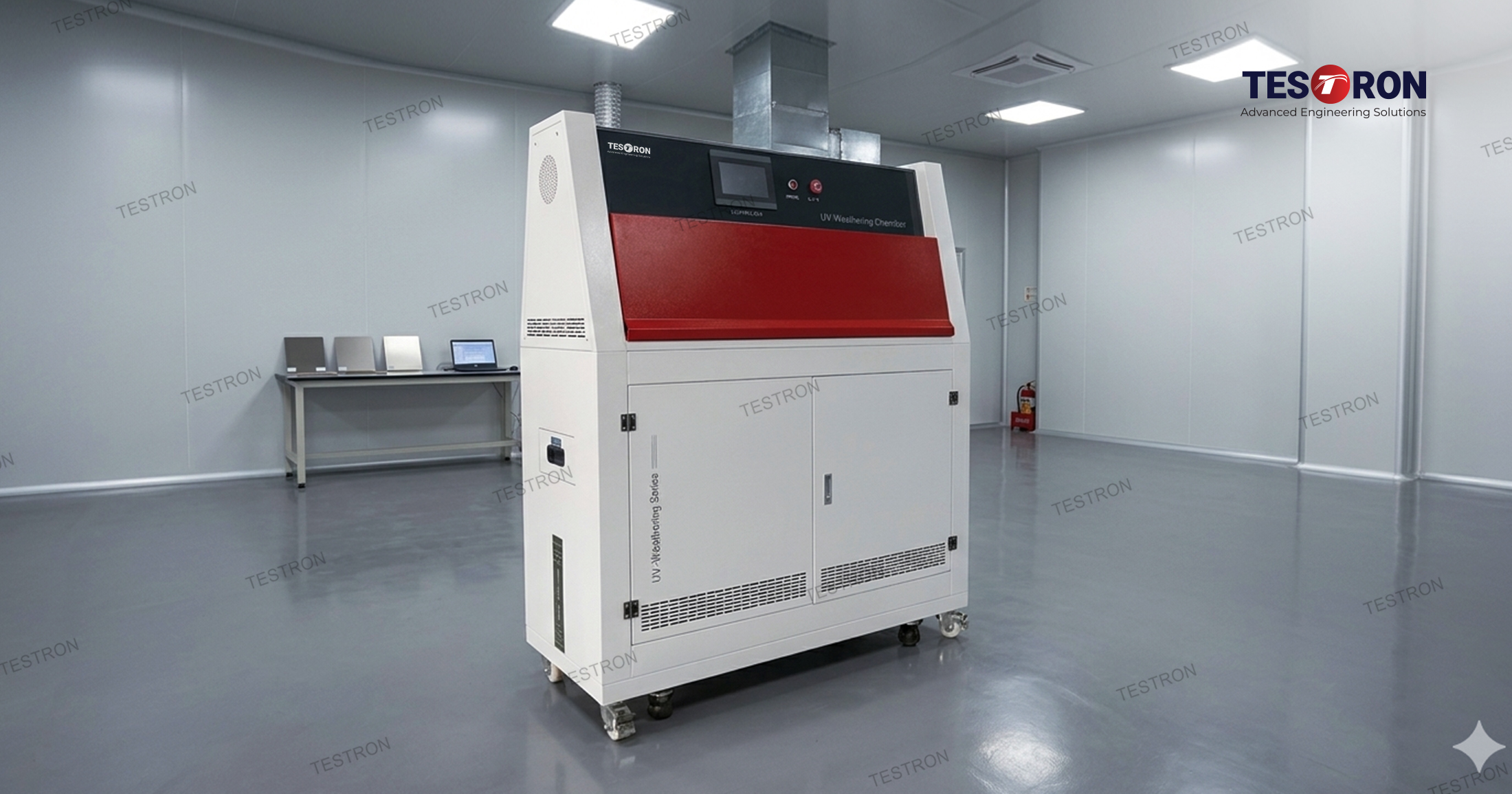 Testron Group uv aging test chamber in the USA for accelerated weathering and uv resistance testing