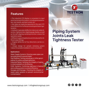 Piping System Joint Leak Tightness Tester - Testron Group USA