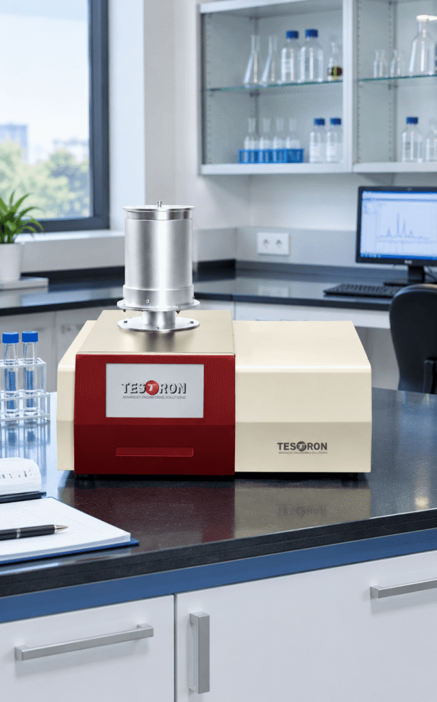 Testing equipment undergoing final quality verification at a tga thermogravimetric analyzer manufacturers plant.
