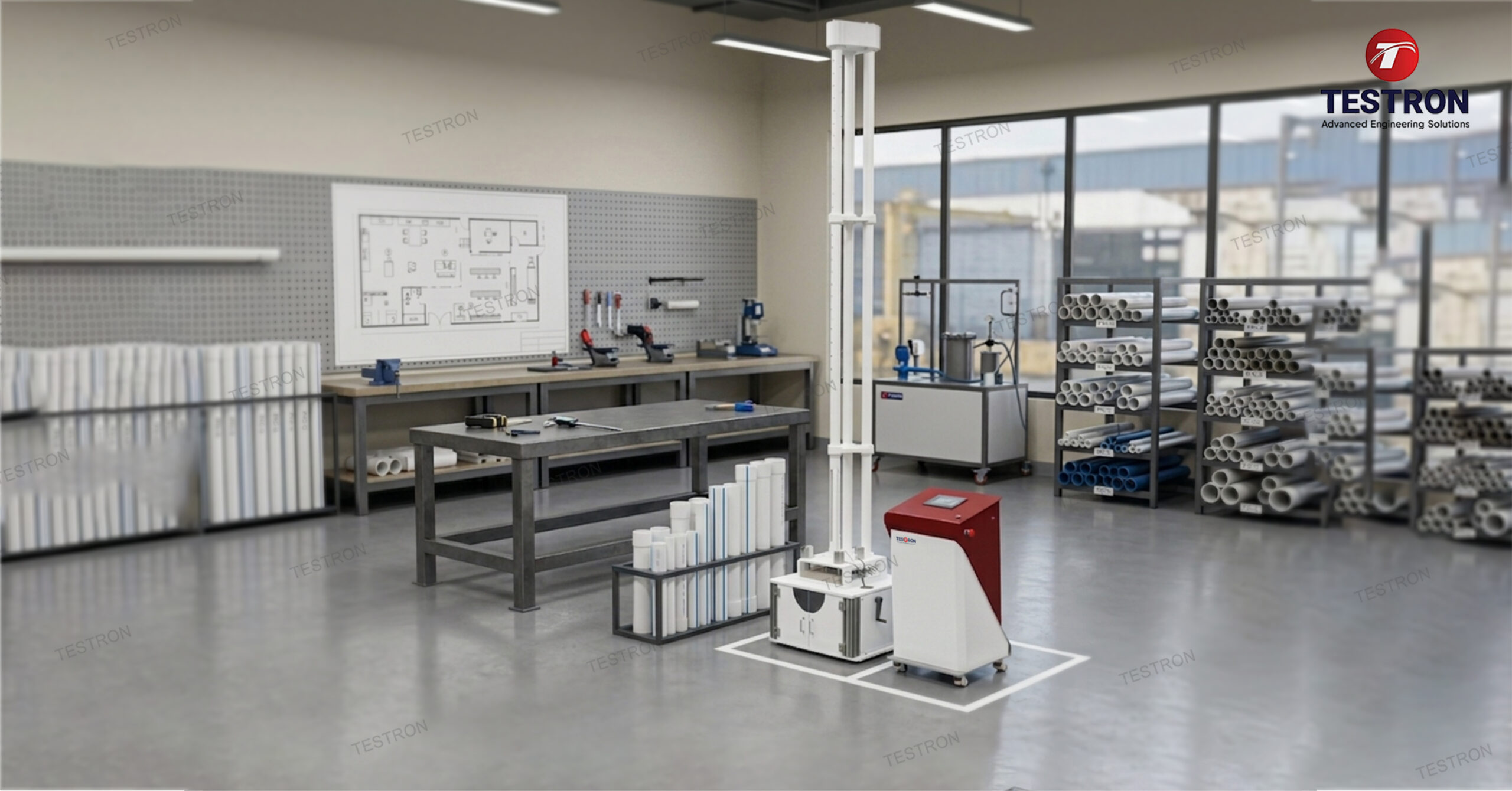 Falling Weight Impact Tester in the USA for Plastic Pipe and Material Testing
