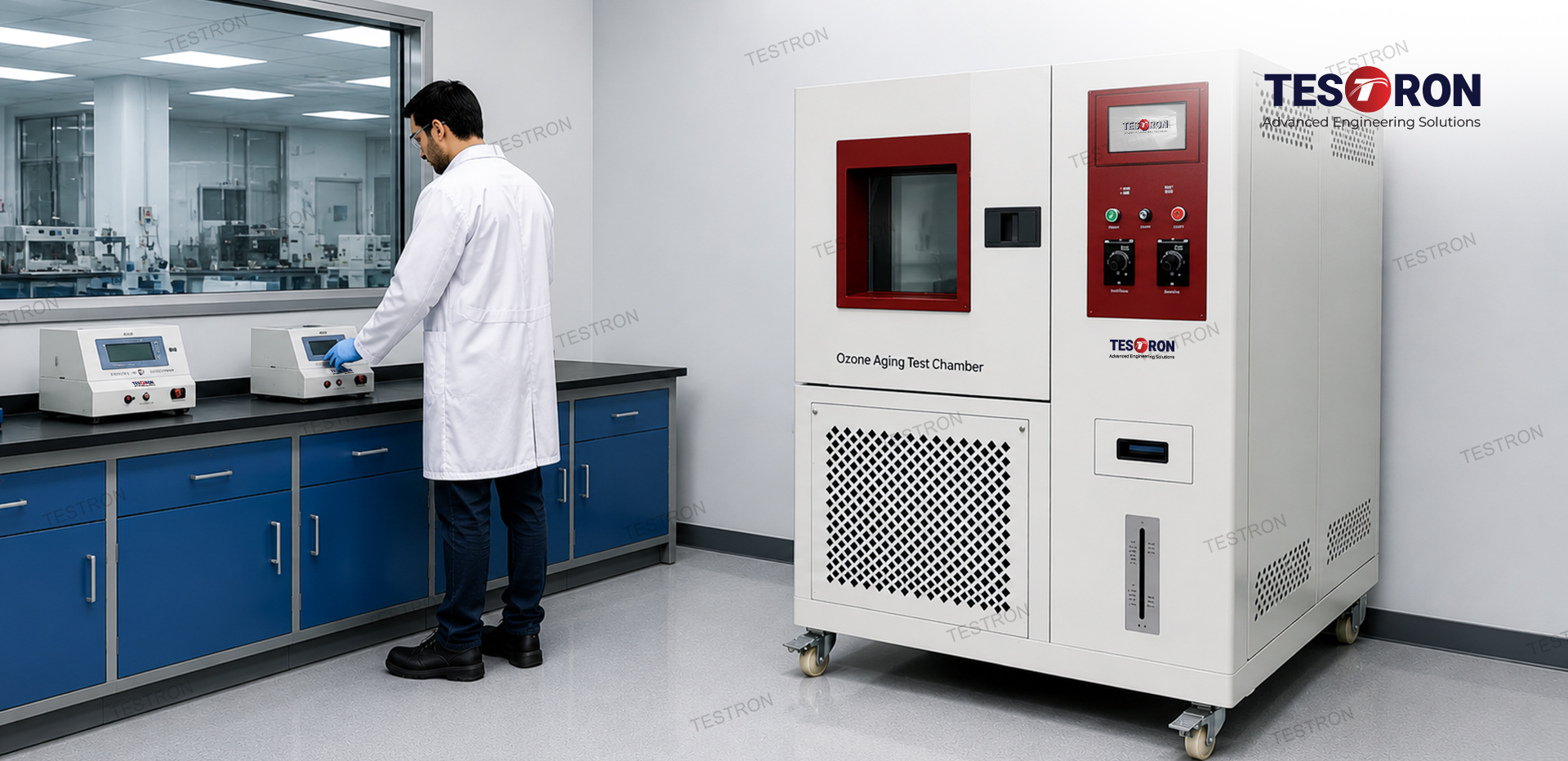 Ozone resistance test chamber in the USA for rubber testing laboratories