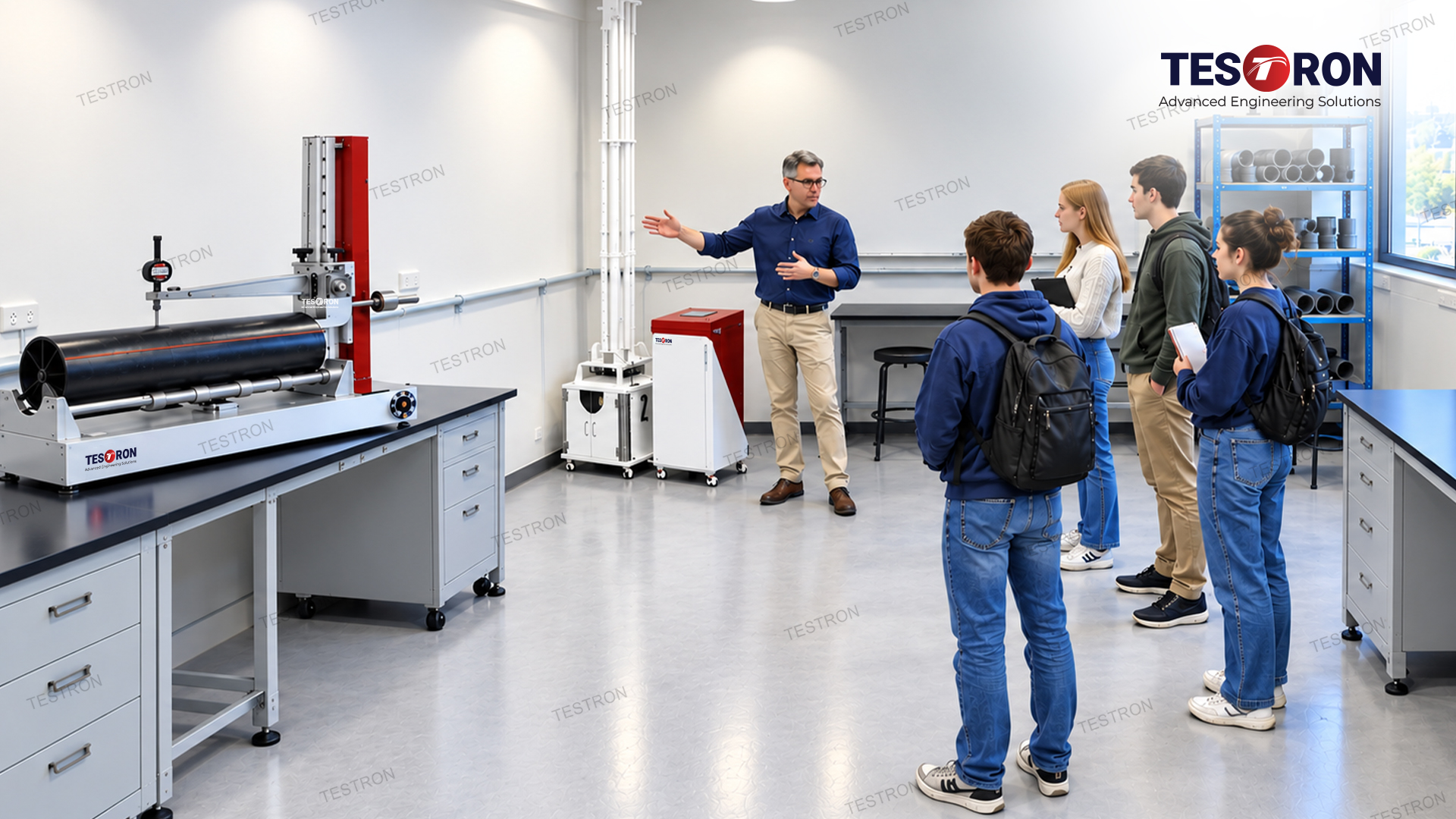 Pipe Testing Machine in the USA for Universities Civil and Polymer Engineering Laboratory