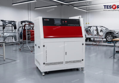 UV weathering test chamber in the USA for accelerated material testing