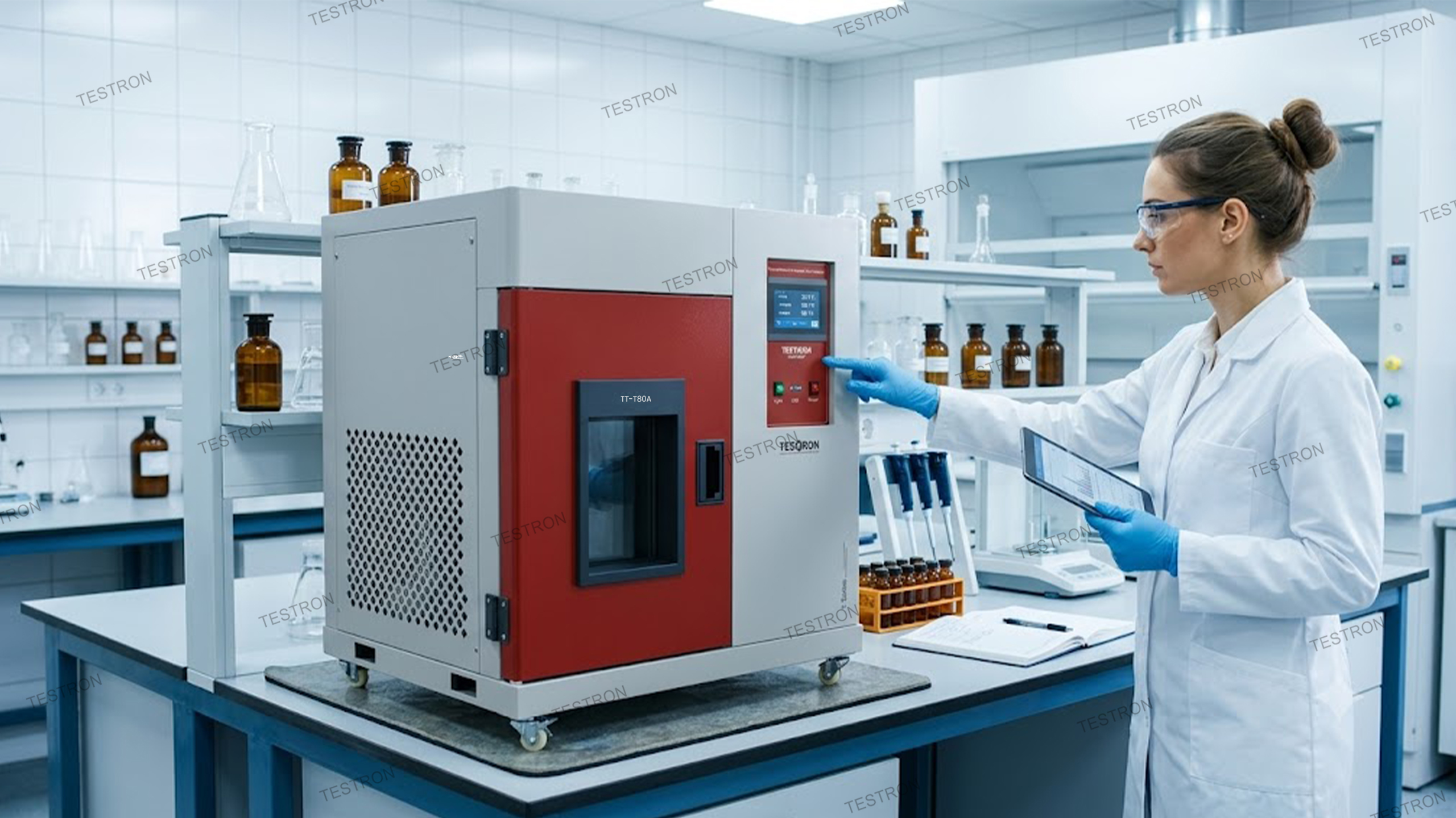Benchtop environmental test chamber in the USA used for laboratory testing